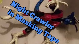 Air Brushing and Painting a Masking tape Night Crawler From X-Men (52) For kids