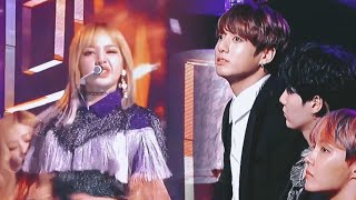 BTS's real reaction to BLACKPINK • playing with fire • [GCMA]