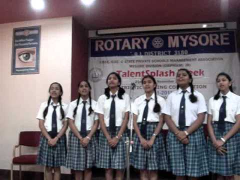 bharat anokha raag hai- talent splash mysore