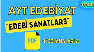 EDEBİ SANATLAR 3 / 65 Günde AYT Edebiyat Kampı / 45. GÜN