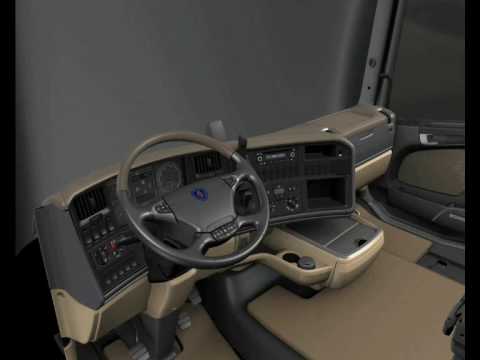 New Scania R-series interior - YouTube