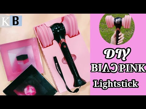 DIY blackpink Light stick/how to make blackpink light stick at home |Homemade blackpink light stick