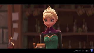 I Animated Elsa As A Bartender P