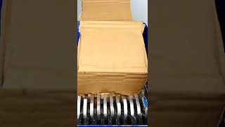 Long Cardboard In The Shredder 🔪📦 #Shredding #Shorts #Asmr #Satisfying