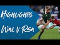 Highlights: Wales v South Africa - Rugby World Cup 2019