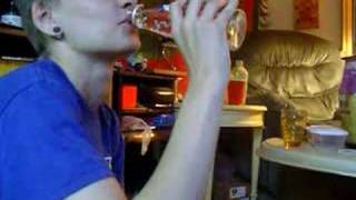 Lauren drinks Orbitz