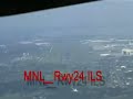 MNL_Rwy24 ILS approach Manila airport Cockpit view
