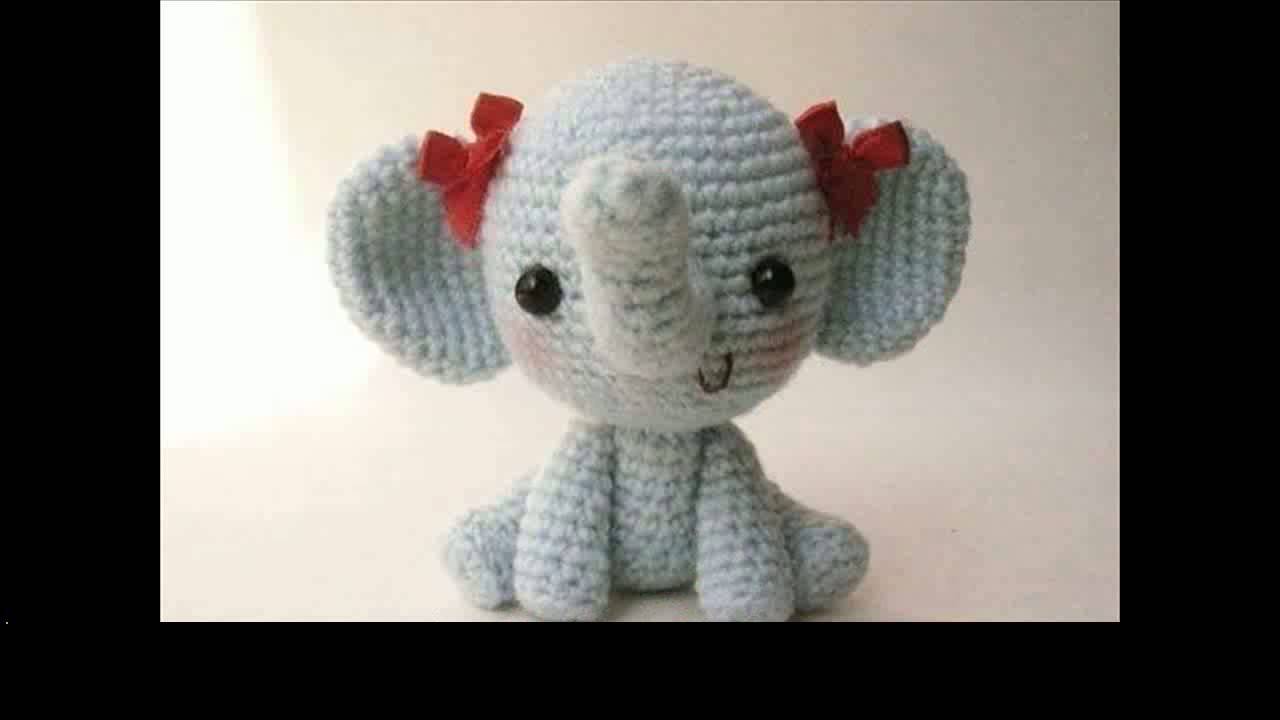 easy crochet elephant projects - YouTube