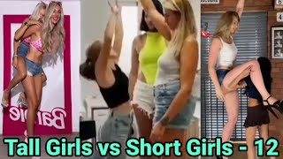 Tall Girl Vs Short Girls -12 | Tall Girl Lift Carry | Tall Woman Height Comparison