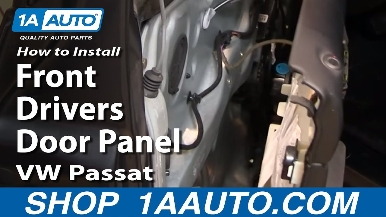 How To Install Replace Remove Front Drivers Door Panel 98 ...