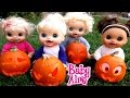 BABY ALIVE Carve Out Pumpkins For Halloween!