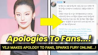Itzys Yeji Makes Apology To Fans, Sparks Anger Online