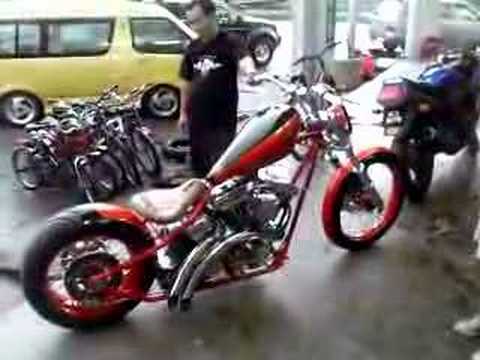 West Coast Choppers Red CFL 1st time start the engine 