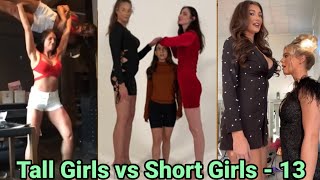 Tall Girls Vs Short Girls - 13 | Tall Woman Lift Carry | Tall Girl Height Difference
