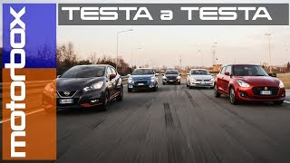 Compatte 2018 a confronto | Citroen C3, Ford Fiesta, Nissan Micra, Suzuki Swift e Volkswagen Polo