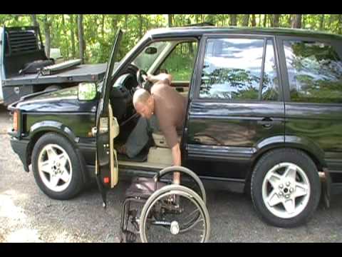 Gorgeous paraplegic transfers into car compilations