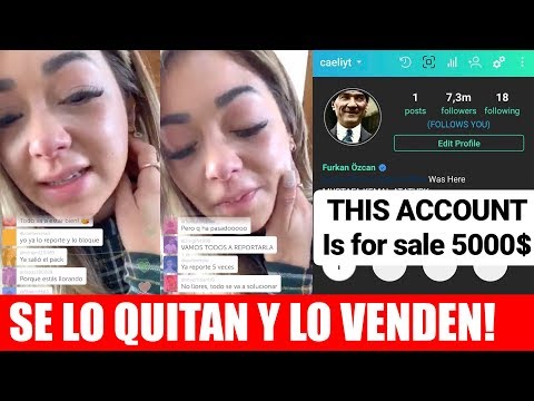Caeli vuelve a ll0rar! Intervinieron su Instagram y lo vendieron en $5000 dólares