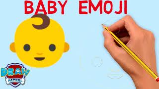 How To Draw Baby Emoji - Easy | Art For Kids Hub