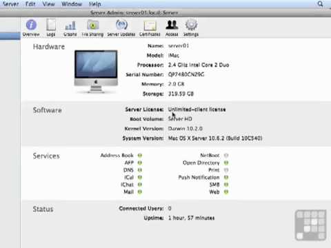 Apple Mac 10.6 Server Tutorial - Setting up DHCP