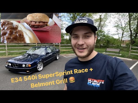E34 540i SuperSprint Race + Belmont Grill