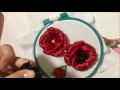 Вышивка лентами видео.маки Вышивка лентами видео.маки