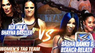 WWE Elimination Chamber 2021 Nia Jax & Shayna Baszler (c) vs Bianca Belair & Sas