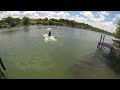 DJI Phantom 1st & 2nd time flight over the lake water