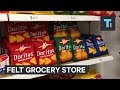 An artist spent 6 months creating a fake grocery store completely made of felt An artist spent 6 months creating a fake grocery store completely made of felt