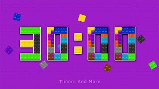 30 Minutes Colourful Lego Inspired Countdown Timer
