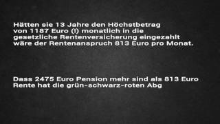Stuttgarter Abgeordnete Pensionserhöhung