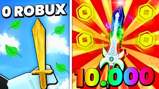 Espada De Noob Vs Espada De Robux Infinito No Roblox