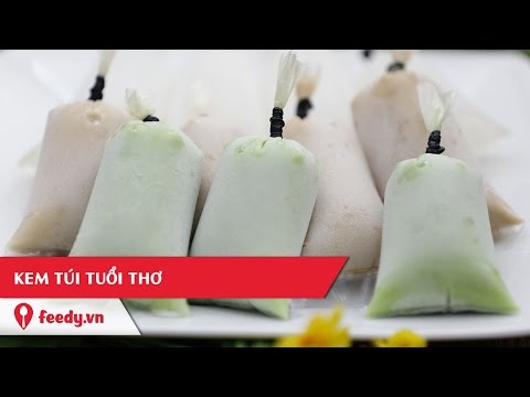 Hướng dẫn cách làm kem túi tuổi thơ nhiều vị - Ice Cream in a Bag | Feedy VN