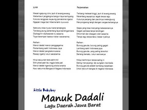 Lirik Lagu Manuk Dadali