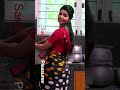 107: Hot Aunty | Tamil serial actress | Silky Black Red Crepe Saree - Backless blouse - Part 1/2