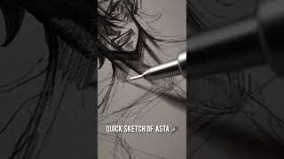 Quick Sketch Of Asta In Shadow Style