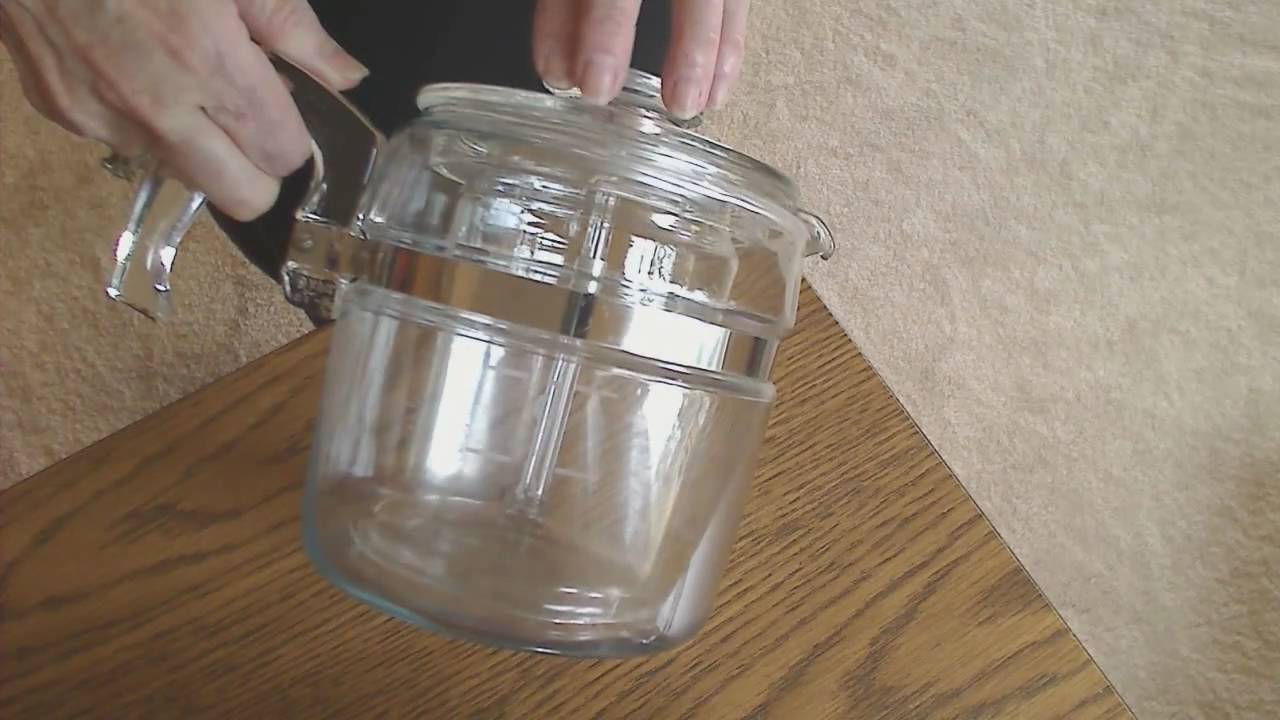 Pyrex Glass Coffee Pot Brewer Made in the USA - YouTube