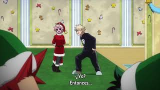 Mina Intenta Ponerle Un Traje De Navidad A Bakugo Boku No Hero Academia