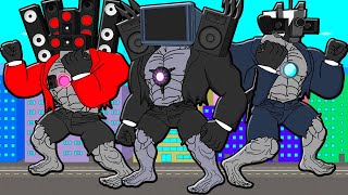 All Series Of Muscle Bosses Tv Man Cameraman Speakerman Skibidi Toilets Cartoon Animation