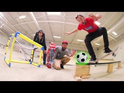 Epic Soccer Skateboarding Trick Shots!