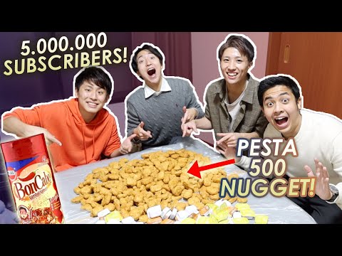 PESTA 5 JUTA SUBSCRIBERS! MUKBANG 500 NUGGET + BONCABE!