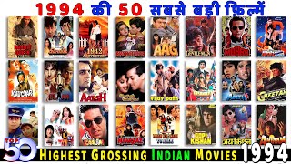 Top 50 Highest Grossing Indian Movies Of 1994 Top 50 Bollywood Movies Of 1994 Hit Or Flop 1994.
