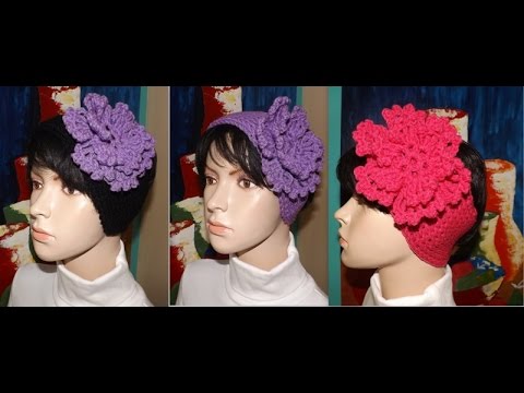 diademas tejidas a crochet anchas