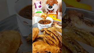 Hungry Angry Mad Dog Dont Eat His Crispy Chicken
