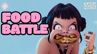 Huntrix Food Battle Kpop Demon Hunters Music Video