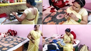 Saree Vlog Cleaning Vlog New Indian Hot Daily Cleaning Vlog Sunday Vlog