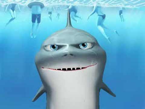 Spiny Dogfish Shark Anatomy. Funny Funny Shark Cartoon