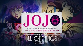JoJo's Bizarre Adventure Part 5: Golden Wind - All Openings 1-4 || Creditless