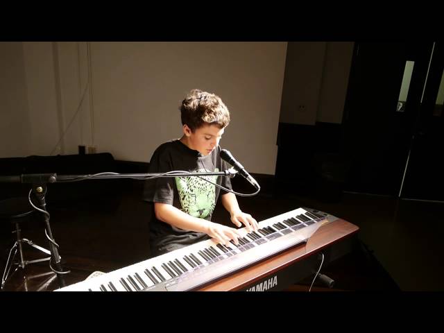 Leo (14) plays and sings at Spring Recital 2014