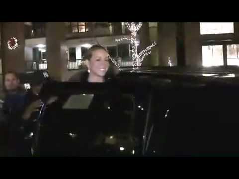 Mariah Carey and hubby Nick Cannon in Aspen 2009 filmed by TMZ.