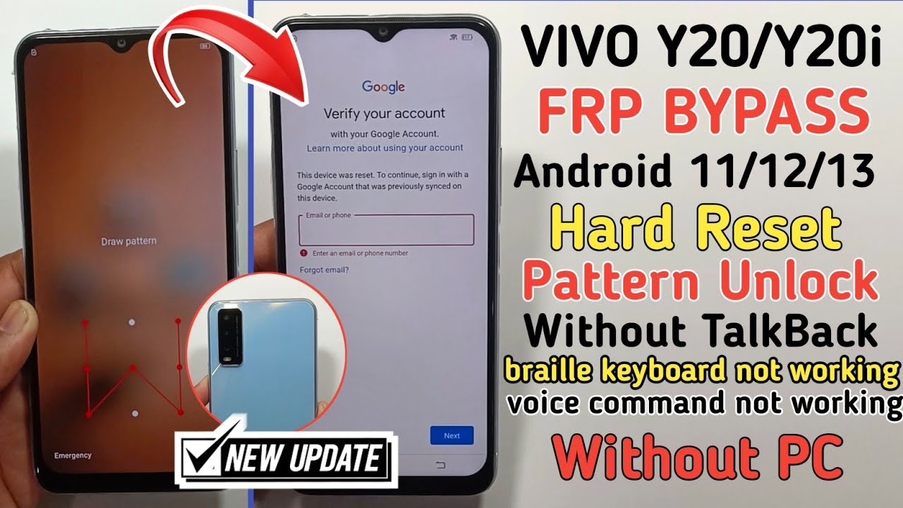 VIVO Y20 Hard Reset | Pattern Unlock | VIVO Y20 FRP VIVO Y20 Hard Reset | Pattern Unlock | VIVO Y20 FRP